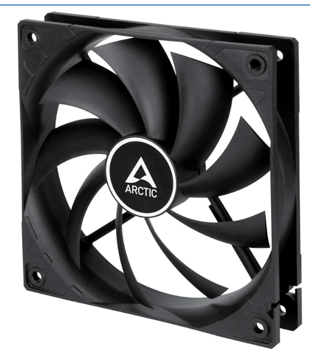 ARCTIC F12, 120MM 4pin Pwm, 1350 Rpm, Siyah Kanat Siyah Çerçeve Kasa Fanı (AR-ACFAN00203A)